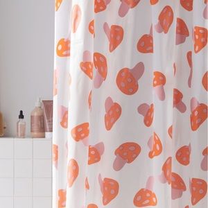 urban outfitters mushroom peva plastic shower curtain